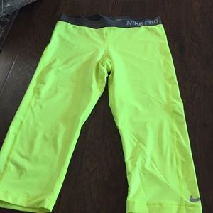 Bright Nike workout capris
